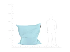 Sale Beliani Sitzsack FUZZY Hell 140x180x20 Blau