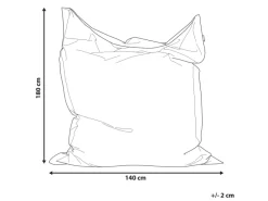 Beliani Sitzsack FUZZY Limetten 140x180x20