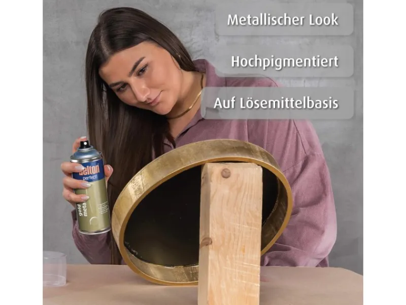 Clearance belton Buntlack Perfect Gold Metal Seidenmatt 150 ml Gold Metallic