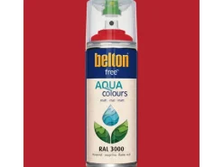Hot belton Free AQUAcolours Buntlack RAL 3000 matt 400 ml Feuerrot