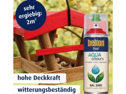 New belton Free AQUAcolours Buntlack RAL 3000 hochglänzend 400 ml Feuerrot