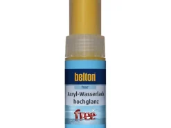 Best belton Free AQUAcolours Lackstift RAL 1021 hochglänzend 9 ml Rapsgelb