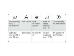 Bennetti Bistrogardine Naturoptik mit Häkelspitze Weiß 48 x 140 cm