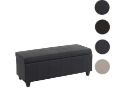 Clearance BERLINLODGE Aufbewahrungs-Truhe Lars 45x114x45cm Kunstleder Braun