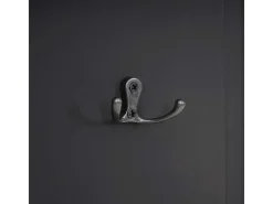 BERLINLODGE Garderobe 2er-Set 109x28x5,5cm Wandhaken Holz Lackiert