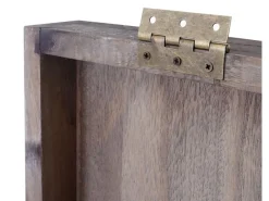 BERLINLODGE Rüttelbrett Weinregal Für 20 Flaschen HxBxT 120x22x5cm Flaschenregal 20 Flaschen Shabby-Look Vintage