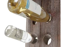 BERLINLODGE Rüttelbrett Weinregal Für 20 Flaschen HxBxT 120x22x5cm Flaschenregal 20 Flaschen Shabby-Look Vintage