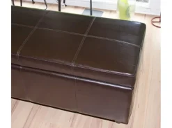 BERLINLODGE Sitzbank Mit Aufbewahrung Lars XXL 45x180x45cm Kunstleder