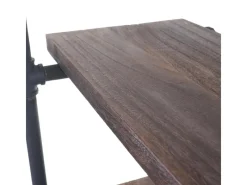 BERLINLODGE Standregal HxBxT 165x80x28cm Industriedesign Holz Metall Wohnregal Bücherregal Ablageregal