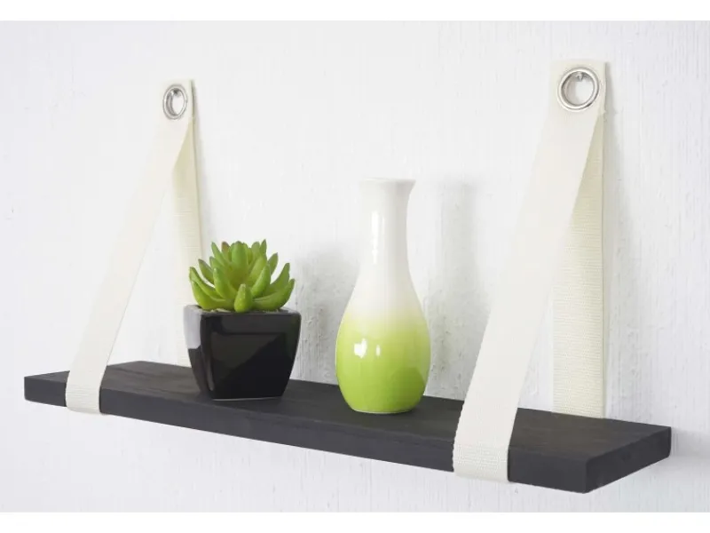 BERLINLODGE Wandregal HxBxT 27x50x13cm Hängeregal Regal Shabby-Look Vintage