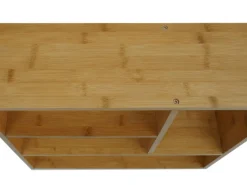 Hot BERLINLODGE Wandregal HxBxT 50x50x15cm Hängeregal Schweberegal Regal Mit 4 Fächern Bambus