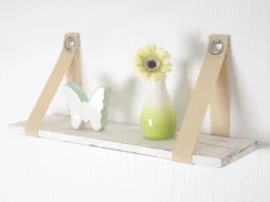 BERLINLODGE Wandregal HxBxT 21x50x13cm Hängeregal Regal Shabby-Look Vintage