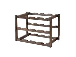 Discount BERLINLODGE Weinregal Für 12 Flaschen HxBxT 30x42x26cm Tanne 3 Böden 3 Stück Flaschenregal Weinständer Weinhalter