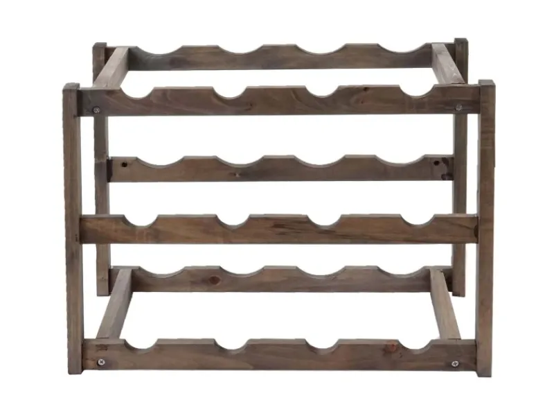 Discount BERLINLODGE Weinregal Für 12 Flaschen HxBxT 30x42x26cm Tanne 3 Böden 3 Stück Flaschenregal Weinständer Weinhalter