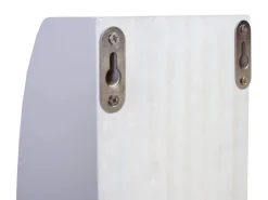 Outlet BERLINLODGE Weinregal Für 3 Flaschen HxBxT 54x13x9cm Flaschenregal Wandregal Flaschenhalter Weiß