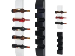 Outlet BERLINLODGE Weinregal Für 3 Flaschen HxBxT 54x13x9cm Flaschenregal Wandregal Flaschenhalter Weiß