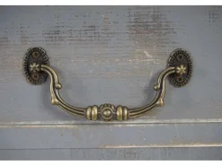 Best BERLINLODGE Weinregal Mit Schublade Und Truhe Flaschenregal Für 20 Flaschen HxBxT 94x48x31cm Shabby-Look Vintage Grau