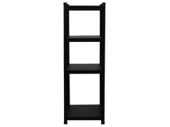 Outlet BERLINLODGE Wohnregal Ragnar HxBxT 150x45x45cm Fachlast 100kg Matt Shwarz Bücherregal Standregal Büroregal für Wohnzimmer Arbeitszimmer