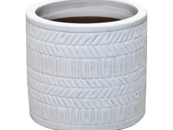 Übertopf Keramik Strukturiert Ø 19 x 17 cm