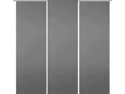 Best Bestgoodies Flächenvorhang Ellen 3er Pack Anthrazit