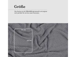 Bestgoodies Kuscheldecke 150 x 200 cm Cashmere Soft Touch Popcorn Etherea