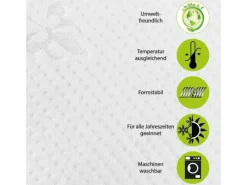 Best Bestgoodies Nackenstützkissen Memory Schaum Halbrolle 42 x 20 cm