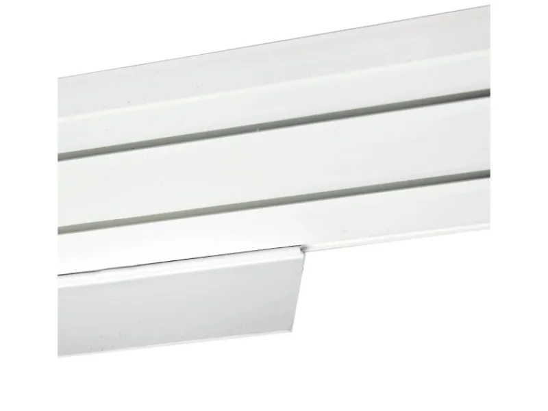 New Bestlivings 390 cm Vorhangschiene mit Blende 2 Lauf Weiß / 1 x 120 cm & 3 x 90 cm