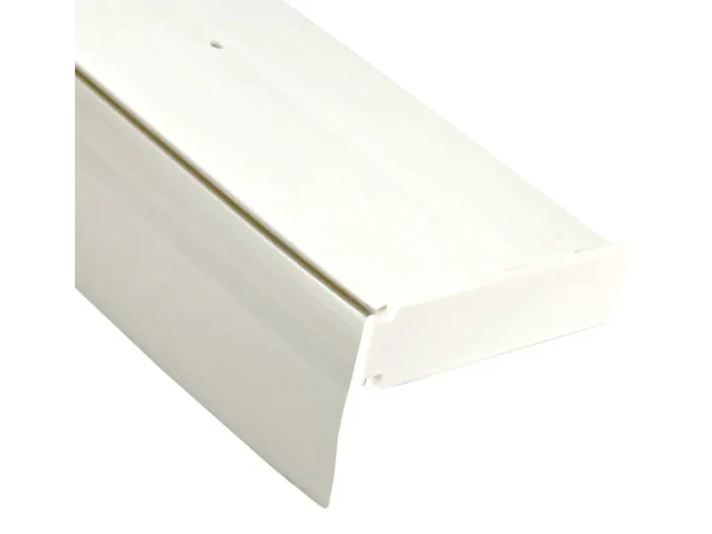 Bestlivings 120 cm Vorhangschiene mit Blende 1 Lauf Grau