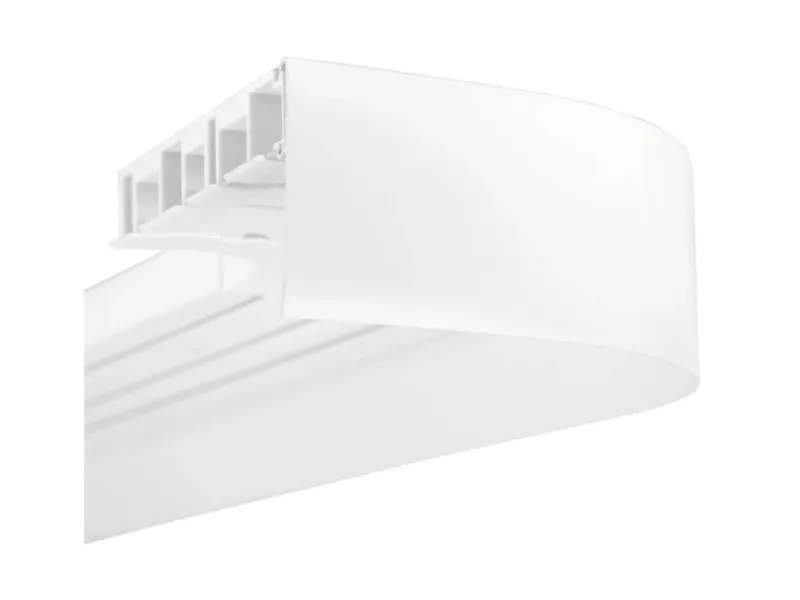 Clearance Bestlivings 120 cm Vorhangschiene mit Blende 2 Lauf Weiß