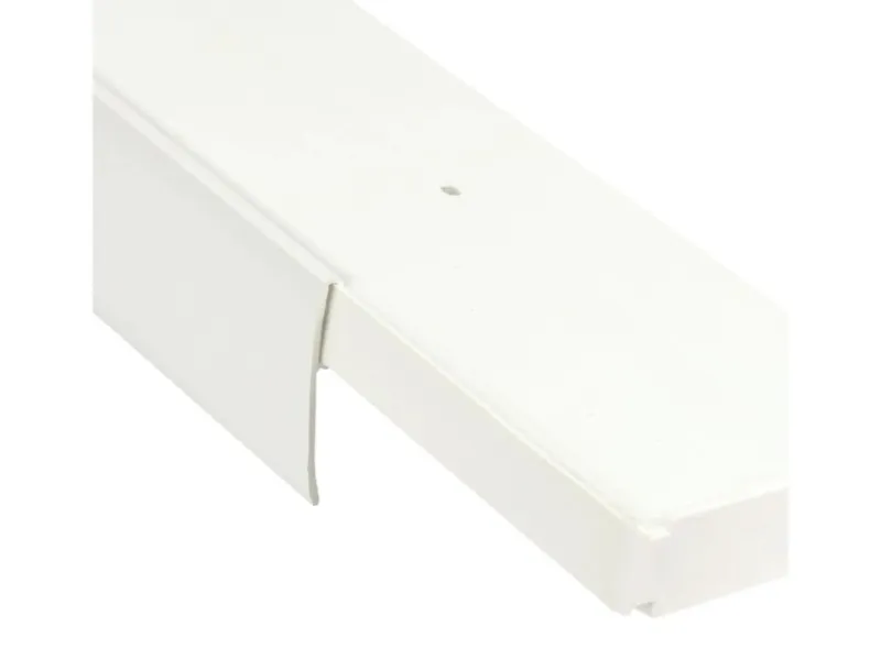 Bestlivings 180 cm Vorhangschiene mit Blende 2 Lauf Weiß / 2 x 90 cm