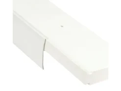 New Bestlivings 90 cm Vorhangschiene mit Blende 2 Lauf Weiß