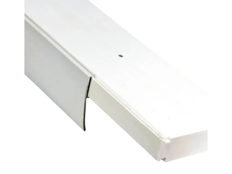 Bestlivings 180 cm Vorhangschiene mit Blende 1 Lauf Grau / 2 x 90 cm