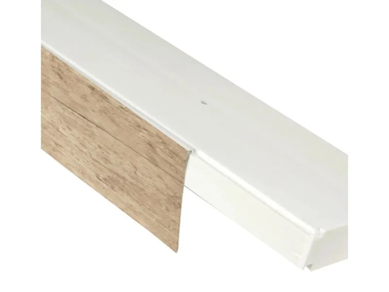 New Bestlivings 480 cm Vorhangschiene mit Blende 1 Lauf Sonoma / 4 x 120 cm