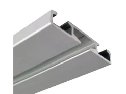 Bestlivings Aluminium Vorhangschiene Silber 1 bis 2 Lauf / 120cm