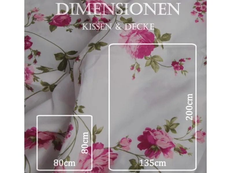 Best Bestlivings Bettwäsche Mikrofaser 80 x 80 cm & 135 x 200 cm Ranke