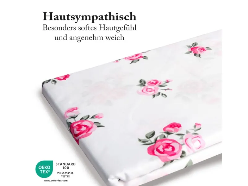 Bestlivings Bettwäsche Mikrofaser 80 x 80 cm & 135 x 200 cm Rose