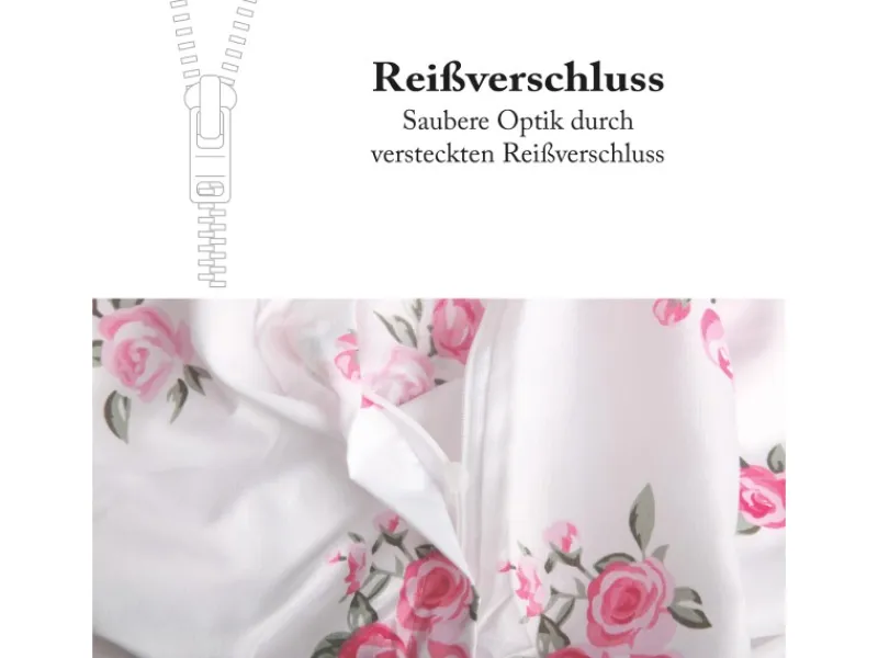 Bestlivings Bettwäsche Mikrofaser 80 x 80 cm & 135 x 200 cm Rose