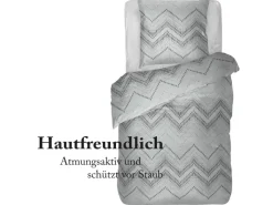 Bestlivings Bettwäsche Renforce 80 x 80 cm & 135 x 200 cm Karo Grau