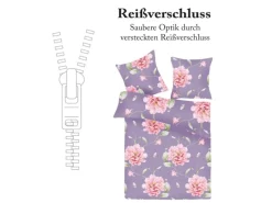 Bestlivings Bettwäsche Renforce 80 x 80 cm & 135 x 200 cm Valentina