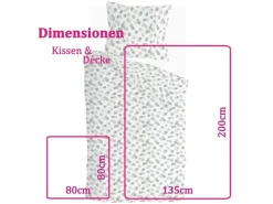 Bestlivings Bettwäsche-Set 135 x 200 cm Spotty Animal Green