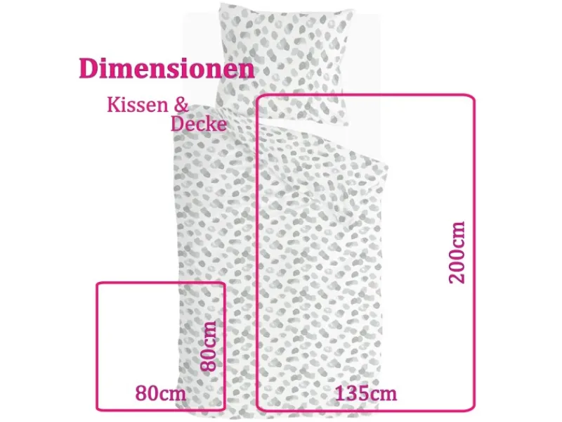 Bestlivings Bettwäsche-Set 135 x 200 cm Spotty Animal Green