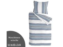 Bestlivings Bettwäsche-Set 135 x 200 cm Two Ways White&Blue