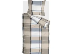Best Bestlivings Bettwäsche-Set 135 x 200 cm Big Squares Zand