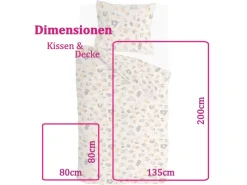 Clearance Bestlivings Bettwäsche-Set 135 x 200 cm Soft Animal Multicolor