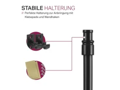 Outlet Bestlivings Cafehausstangen Schwarz 75 bis 125 cm