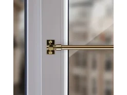 Bestlivings Cafehausstangen Messing Gold 50 bis 75 cm & Klemmträger