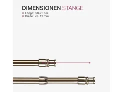 Sale Bestlivings Cafehausstangen Messing Gold 50 bis 75 cm