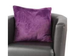 Discount Bestlivings Dekokissen Kuschel Kissenbezug mit Reißverschluss 45 x 45 cm Violett