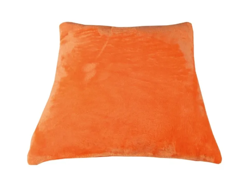 Discount Bestlivings Dekokissen Kuschel Kissenbezug mit Reißverschluss 45 x 45 cm Orange