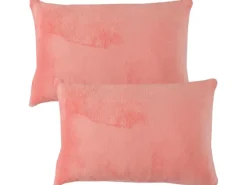 Sale Bestlivings Dekokissen Kuschel Kissenbezug mit Reißverschluss 40 x 60 cm 2er Pack Lachs